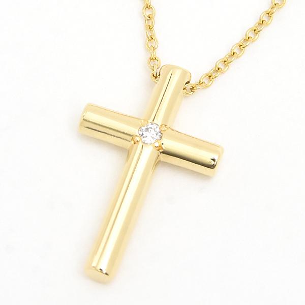 TIFFANY&Co.（ティファニー） ネックレス レディース 1Pダイヤ クロス