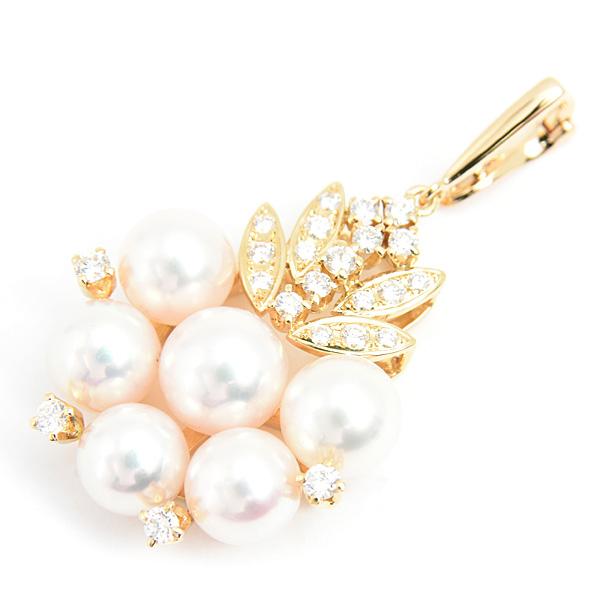 MIKIMOTO（ミキモト） ペンダント レディース 6Pパール ダイヤ