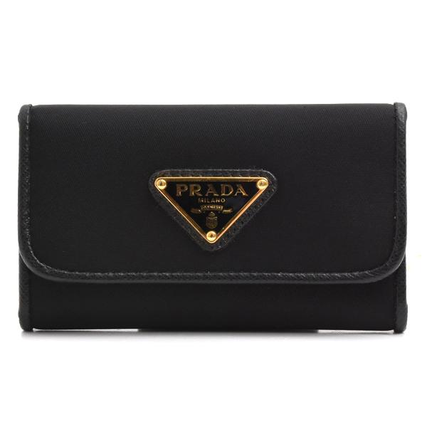 PRADA（プラダ） キーケース メンズ 三角プレートロゴ 6連キーケース
