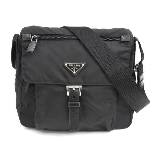 美品✨プラダ BT8994 ショルダーバッグ 近年モデル ナイロン ブラック PRADA（プラダ） メンズ レディース ヴェラ ショルダーバッグ ナイロン