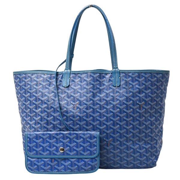 美品 サンルイPM トート ブルー GOYARD（ゴヤール） バッグ レディース メンズ サンルイPM トート