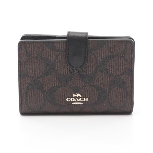 COACH（コーチ） シグネチャー ダイアゴナル ブランドオフ レザー 二