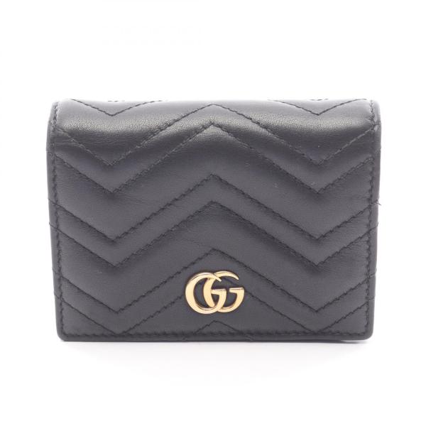 GUCCI（グッチ） GGマーモント ブランドオフ レザー 二つ折り財布
