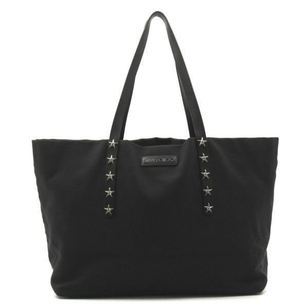 JIMMY CHOO ジミーチュウ トートバッグ ブラック系 ナイロン 中古 