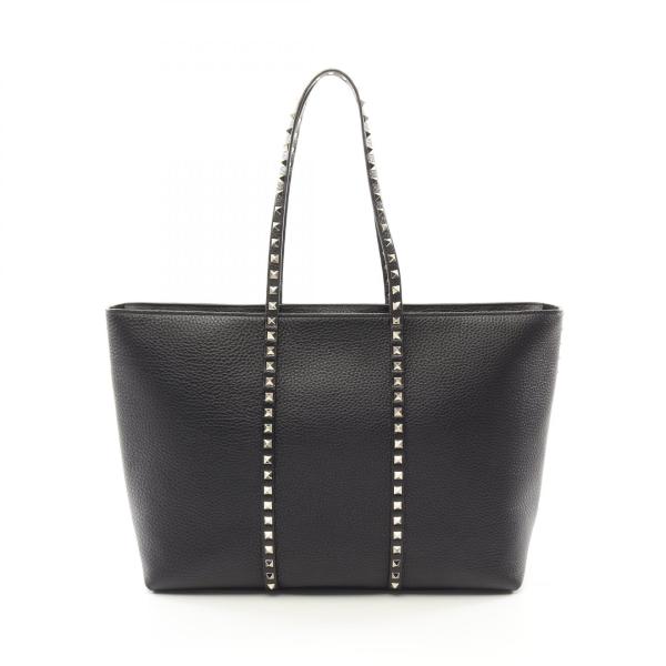 【最終値下】中古VALENTINO ロックスタッズ トートバッグ ヴァレンチノ ロックスタッズ ブランドオフ Valentino レザー トート