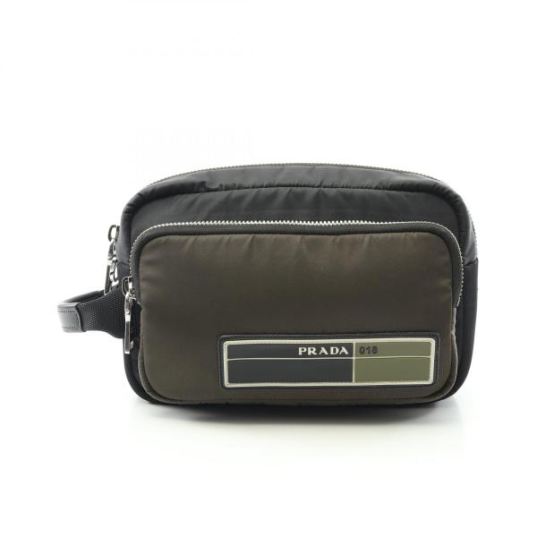 PRADA⭐️ナイロンカーゴ　クラッチ　バッグ　カーキ PRADA（プラダ） ブランドオフ ナイロン セカンドバッグ クラッチ