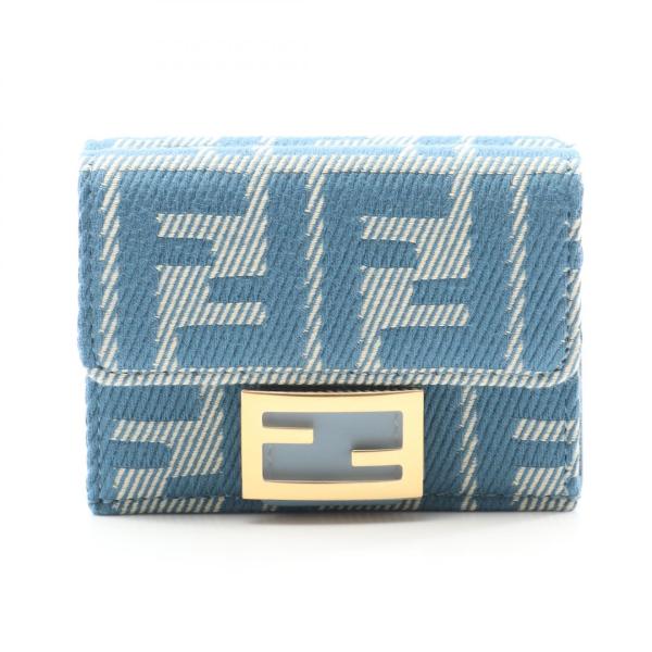 FENDI フェンディ 三つ折り財布 バゲット ズッカ FENDI（フェンディ） バゲット ズッカ ブランドオフ キャンバス 三