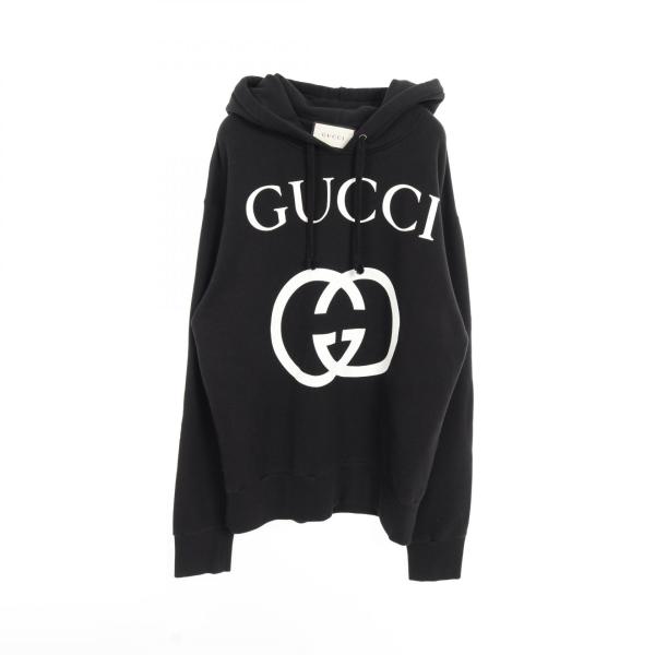 GUCCI（グッチ） インターロッキングG ブランドオフ コットン パーカー 