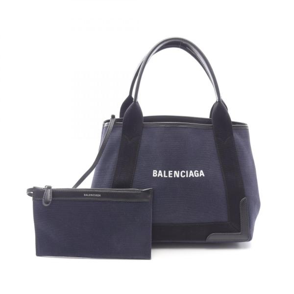 BALENCIAGA バレンシアガ ネイビーカバス S トートバッグ キャンバス BALENCIAGA（バレンシアガ） NAVY CABAS S ネイビーカバ ブランドオフ