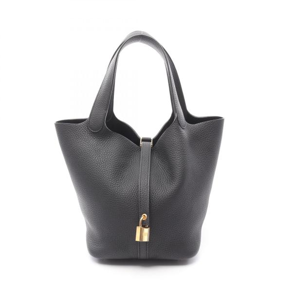 エルメス HERMES ピコタンロックMM ハンドバッグ バッグ レザー トリヨンクレマンス トリヨンクレマンス レディース ブラック系 060991CC 【中古】 HERMES（エルメス） ピコタンロックMM ブランドオフ レザー