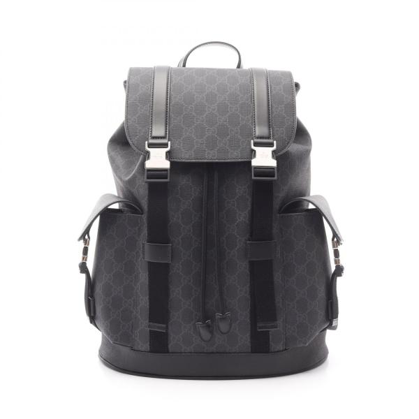 グッチ GUCCI GGキャンバス リュックサック バック キャンバス GUCCI（グッチ） GGブラック ラージ ブランドオフ GUCCI PVC