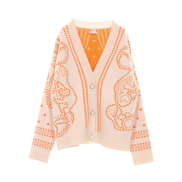 エルメス HERMES BRIDES de GALA カーディガン 衣料品 トップス カシミヤ コットン ホワイト レディース ブラック系 / ホワイト系 3E2711D8 【中古】 HERMES（エルメス） Brides de Gala ブランドオフ カシミヤ