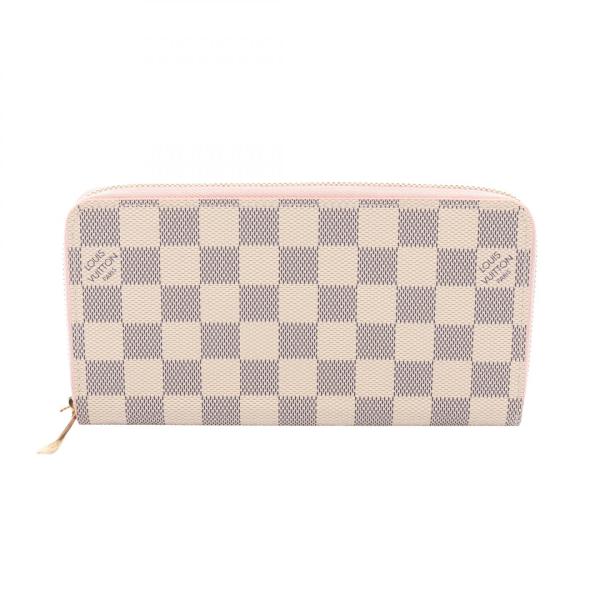 美品✨️ルイヴィトン　ダミエ　アズール　ジッピ－ウォレット　ローズバレリーヌ LOUIS VUITTON（ルイ・ヴィトン） ジッピーウォレット ダミエアズール
