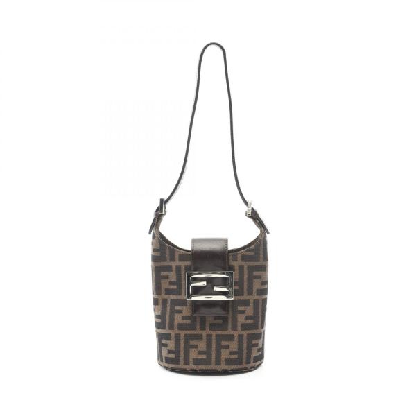 FENDI フェンディ ズッカ ショルダーバッグ ブラック 14054 レディース【中古】 e59896k FENDI（フェンディ） ズッカ ブランドオフ キャンバス ショルダー