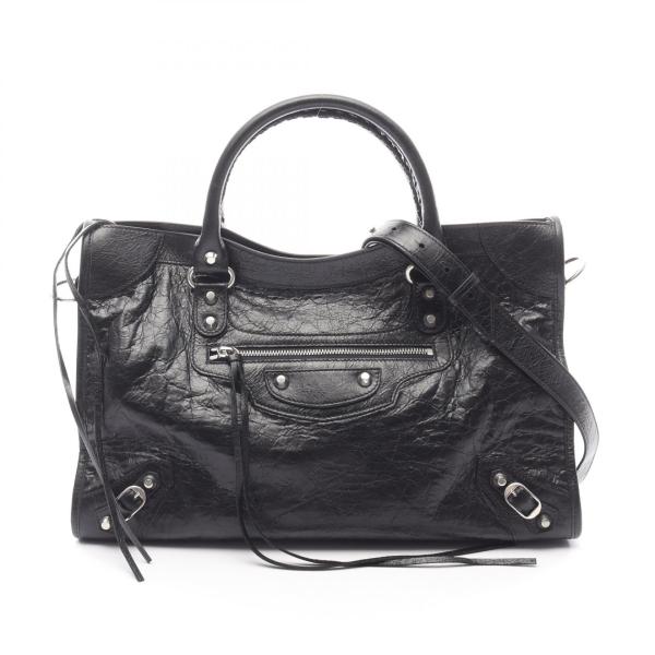 美品 バレンシアガ ザ マトラッセ ハンドバッグ レザー レディース バレンシアガ トートバッグ ネイビーカバ XS レザー バッグ 人気