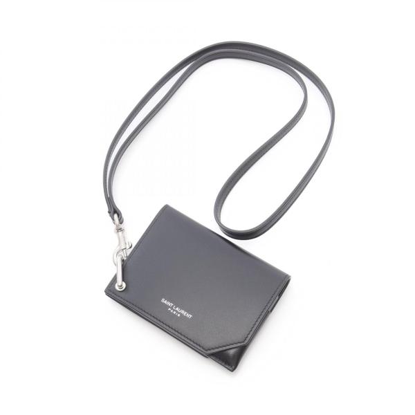 SAINT LAURENT PARIS (サンローランパリ) レザーカードケース 爆買 サンローランパリ ブランドオフ SAINT LAURENT PARIS レザー