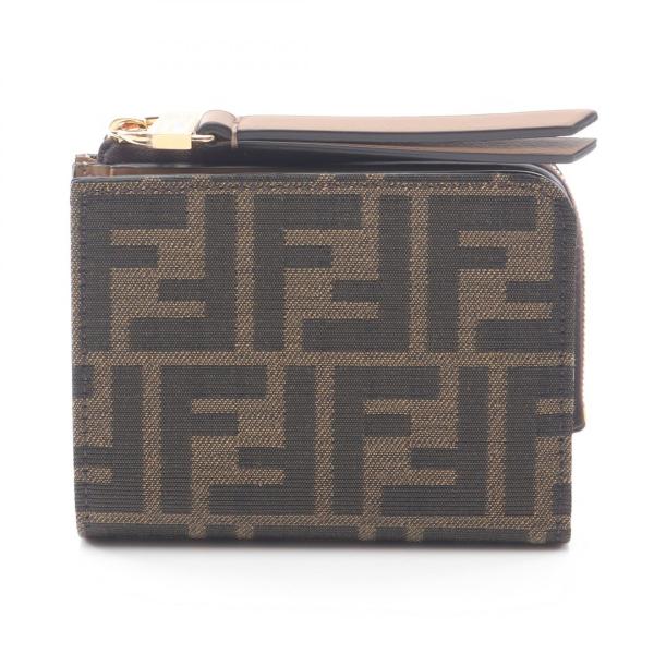 FENDI（フェンディ） ズッカ ブランドオフ キャンバス 二つ折り財布