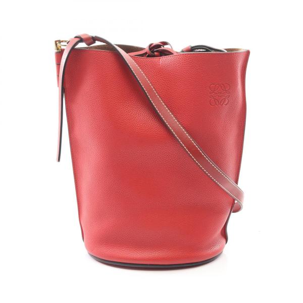 LOEWE（ロエベ） ゲート アナグラム バケット ブランドオフ レザー 