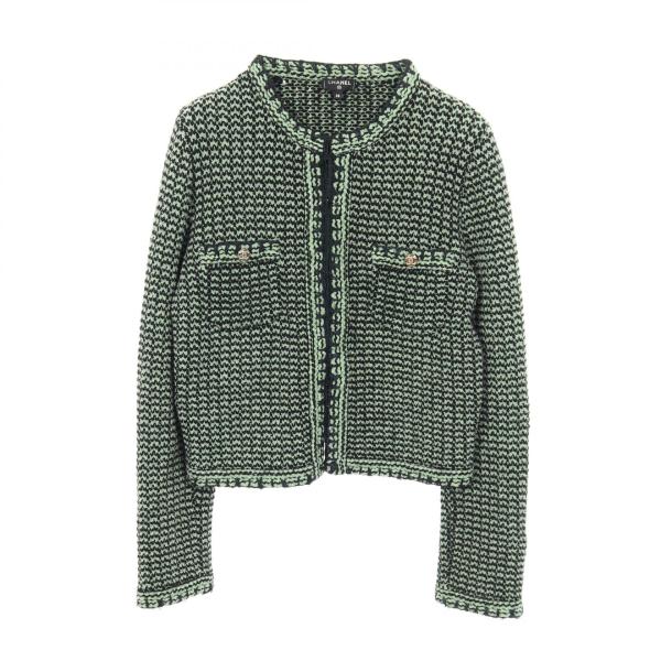 CHANEL（シャネル） ココマークボタン ニットジャケット ツイード