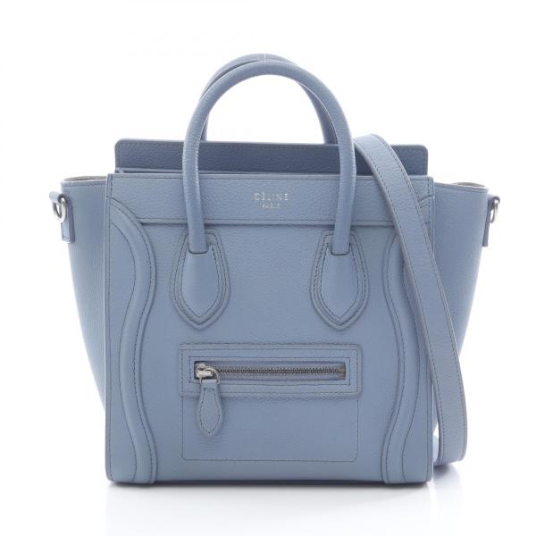 三連休限定値下⭐︎セリーヌ ラゲージ ナノショッパー レザー 2WAYハンドバッグ CELINE（セリーヌ） ラゲージ ナノショッパー ブランドオフ レザー