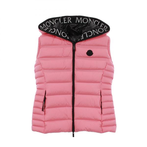 MONCLER モンクレール ダウンベスト レディース ライトピンク USED MONCLER - MONCLER モンクレール Emilion ダウンベスト ライトピンク