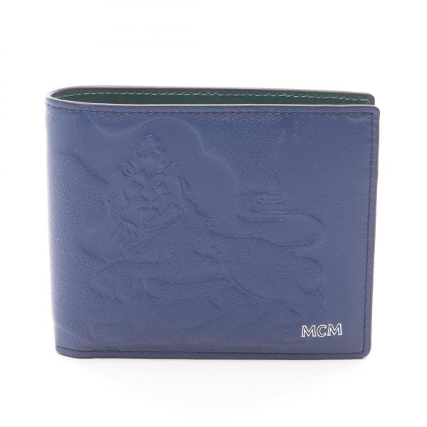 MCM（エムシーエム） ブランドオフ レザー 二つ折り財布 レザー 中古