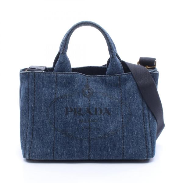 PRADA（プラダ） CANAPA カナパ ミニ 2WAY ブランドオフ デニム トート