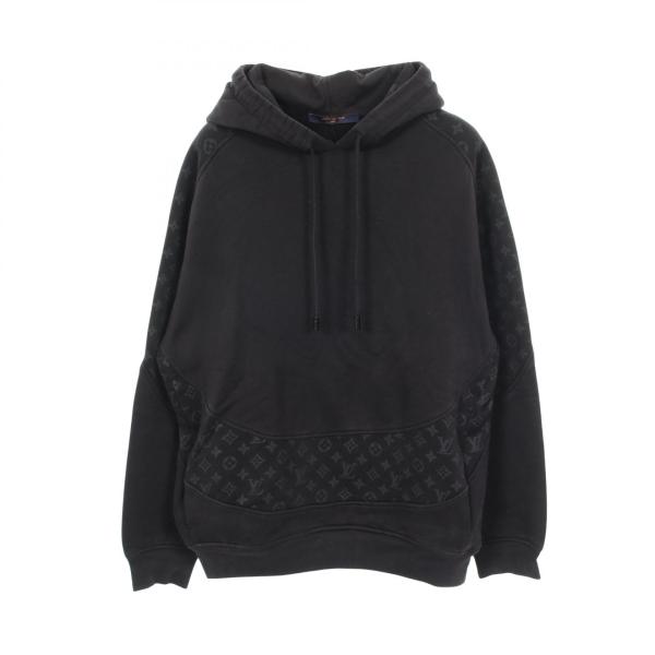 ルイ・ヴィトン LOUIS VUITTON サークルカット スウェット モノグラム パーカー 衣料品 トップス コットン メンズ ブラック系 RM211Q RLE HKY43W 【中古】 LOUIS VUITTON（ルイ・ヴィトン） サークルカット スウェット