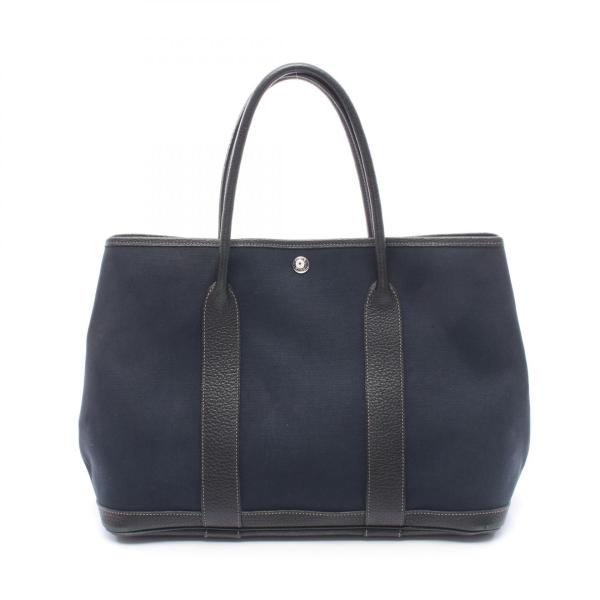 HERMES ガーデンパーティ PM トートバック トワルオフィシエ×ブッフル HERMES（エルメス） ガーデンパーティPM ブランドオフ レザー トート