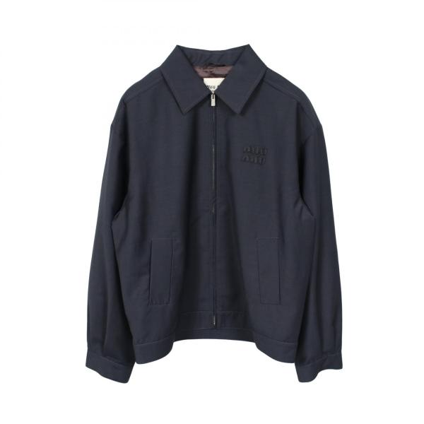 ミュウ ロゴ ブルゾン ブランドオフ Miu ウール その他ジャケット 中古