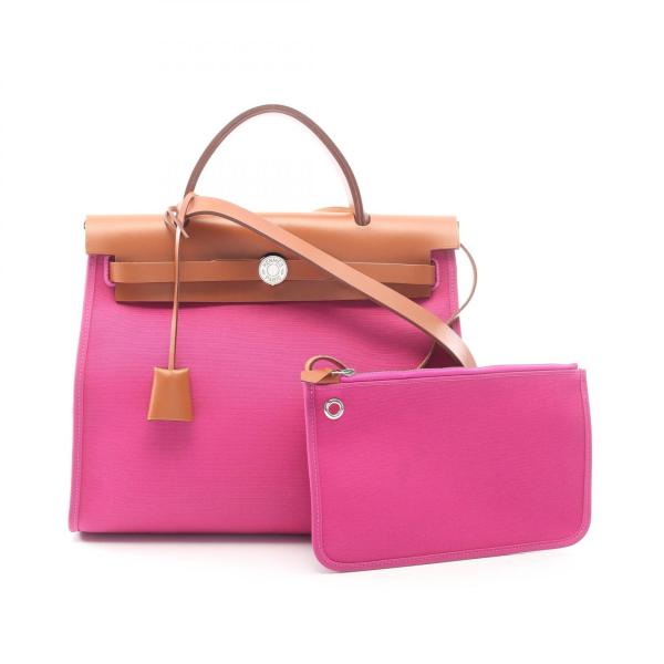 【極美品】エルメス エールバッグPM トワルオフィシェ 2way ハンドバッグ HERMES（エルメス） エールバッグジップPM 2WAY ブランドオフ
