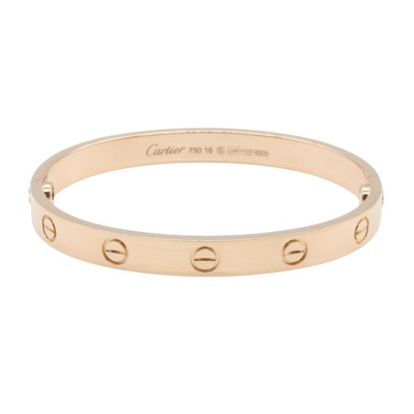 カルティエ　ラブブレス　オープン　バングル　ピンクゴールド　サイズ17 正規品 Cartier（カルティエ） 爆買 ラブブレス ブランドオフ CARTIER K18PG