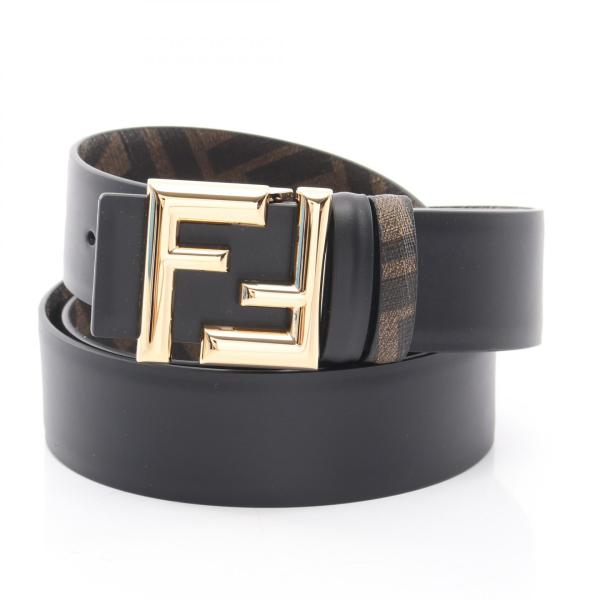 FENDI（フェンディ） ラウンド FFベルトズッカ リバーシブル ブランド