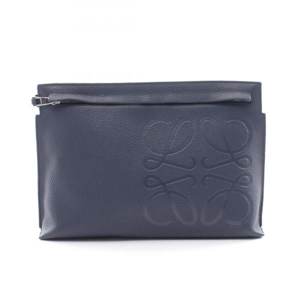 LOEWE（ロエベ） Tポーチ アナグラム ブランドオフ レザー セカンド