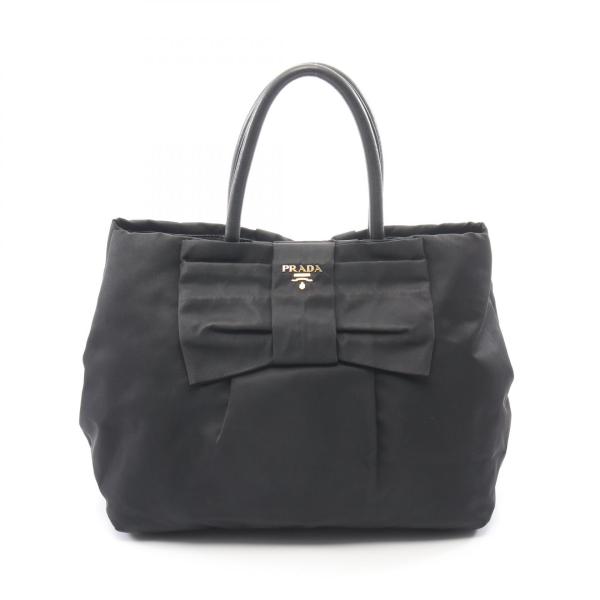 未使用級 極美品 PRADA フィオッコ ハンドバッグ リボン ナイロン プラダ PRADA（プラダ） TESSUTO FIOCCO リボン ブランドオフ ナイロン