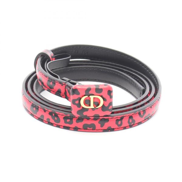 ディオール CDロゴ レオパード ミニ ブランドオフ Dior レザー ベルト
