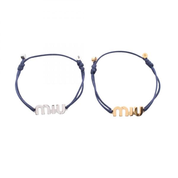 ミュウ ロゴ 2個セット ブランドオフ Miu その他 ブレスレット
