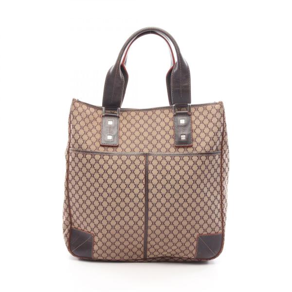 CELINE（セリーヌ） マカダム ブランドオフ キャンバス トートバッグ