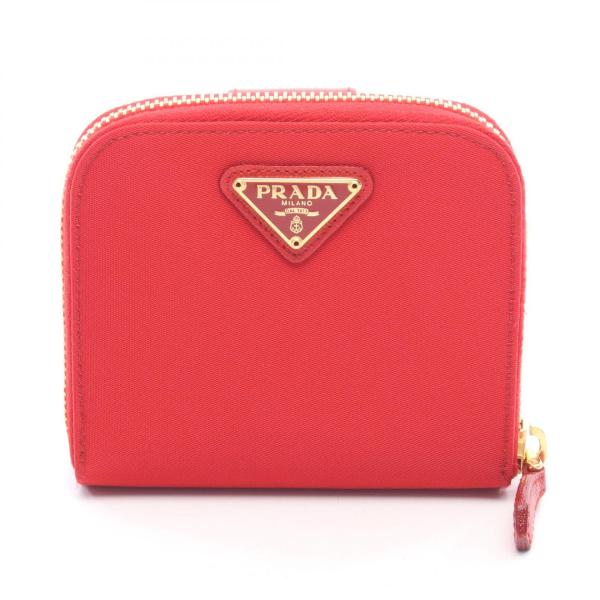 PRADA（プラダ） 三角プレート ブランドオフ ナイロン 二つ折り財布