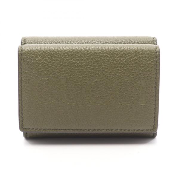 ✨Sランク✨　GUCCI ミニ財布　インターロッキング　GGロゴ　ダラーカーフ GUCCI（グッチ） ミニウォレット ロゴ ブランドオフ レザー 三つ折り