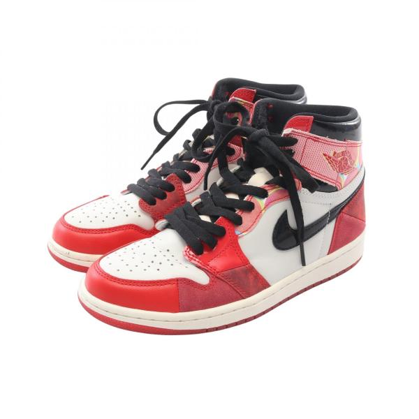ナイキ NIKE × SPIDER MAN ACROSS THE SPIDER VERSE AIR JORDAN 1 HI OG ブランドオフ NIKE レザー スニーカー