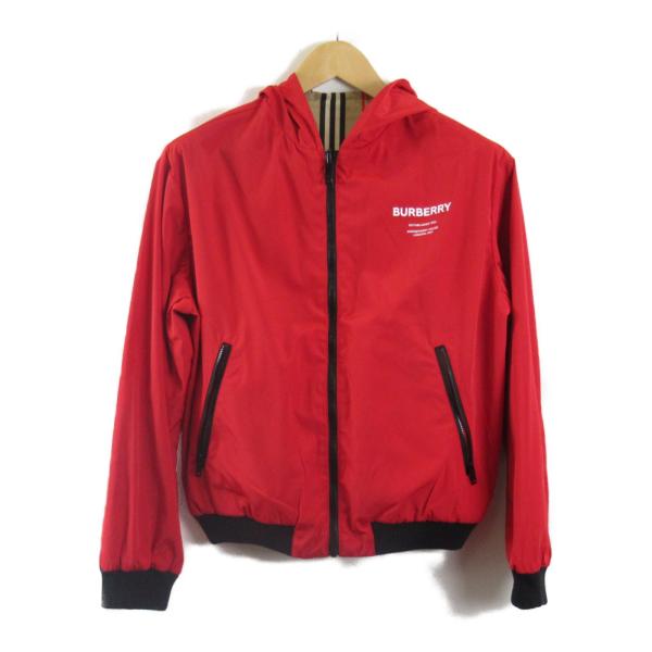BURBERRY バーバリー ブルゾン レッド系 ナイロン 中古 レディース 
