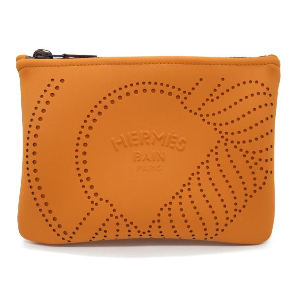 HERMES エルメス ポーチ ネオバン・カノエH PM ポーチ オレンジ 
