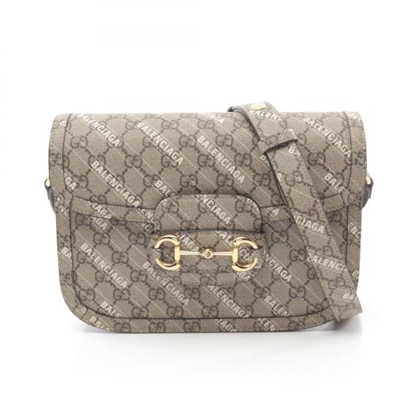 GUCCI グッチ × BALENCIAGA ホースビット 1955 ブランドオフ PVC GUCCI グッチ × BALENCIAGA ホースビット 1955 ブランドオフ PVC