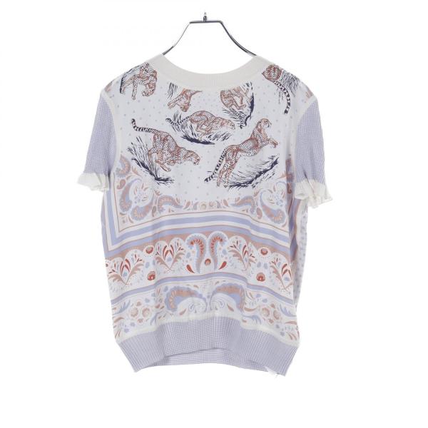 HERMES エルメス ニット ツイルレーヌ guepard et palmettes HERMES（エルメス） ツイルレーヌ guepard et palmettes ブランドオフ