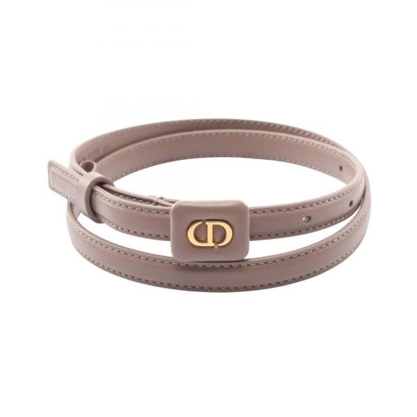 爆買 ディオール CDロゴ ミニ ブランドオフ Dior レザー ベルト 中古