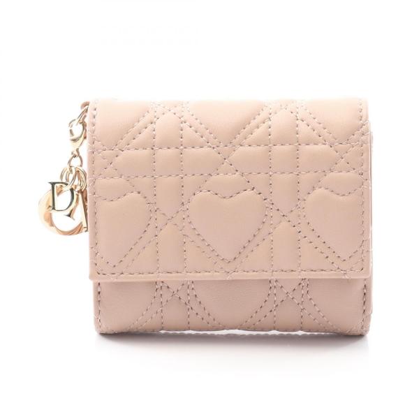 ディオール ロータスウォレット ブランドオフ Dior レザー 三つ折り