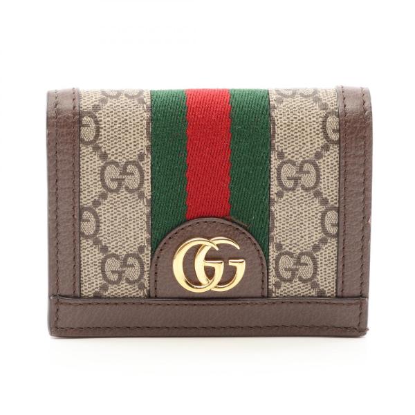 GUCCI（グッチ） オフィディア GGスプリーム ブランドオフ レザー 二