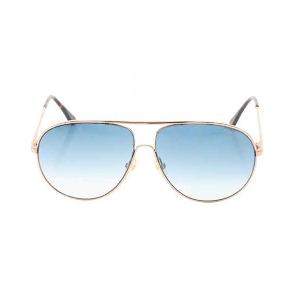 トムフォード TOM FORD Cliff ティアドロップ グラデーションレンズ べっ甲柄 サングラス 衣料品 GP / プラスチック メンズ ゴールド系 / ブラウン系 / ブルー系 【中古】 トムフォード Cliff ティアドロップ グラデーションレンズ べっ甲柄