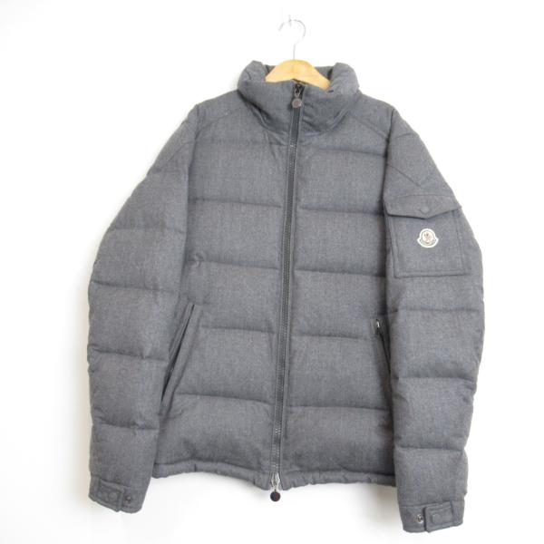 MONCLER モンクレール ダウンジャケット グレー系 ウール 中古 MONCLER モンクレール ダウンジャケット グレー系 ウール 中古